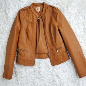 Faux leather jacket